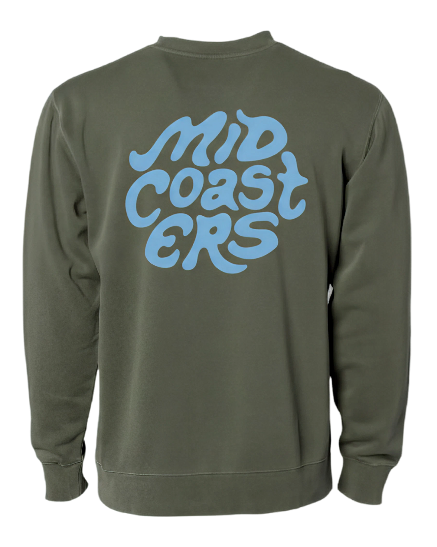 Crewneck Army Green — Back