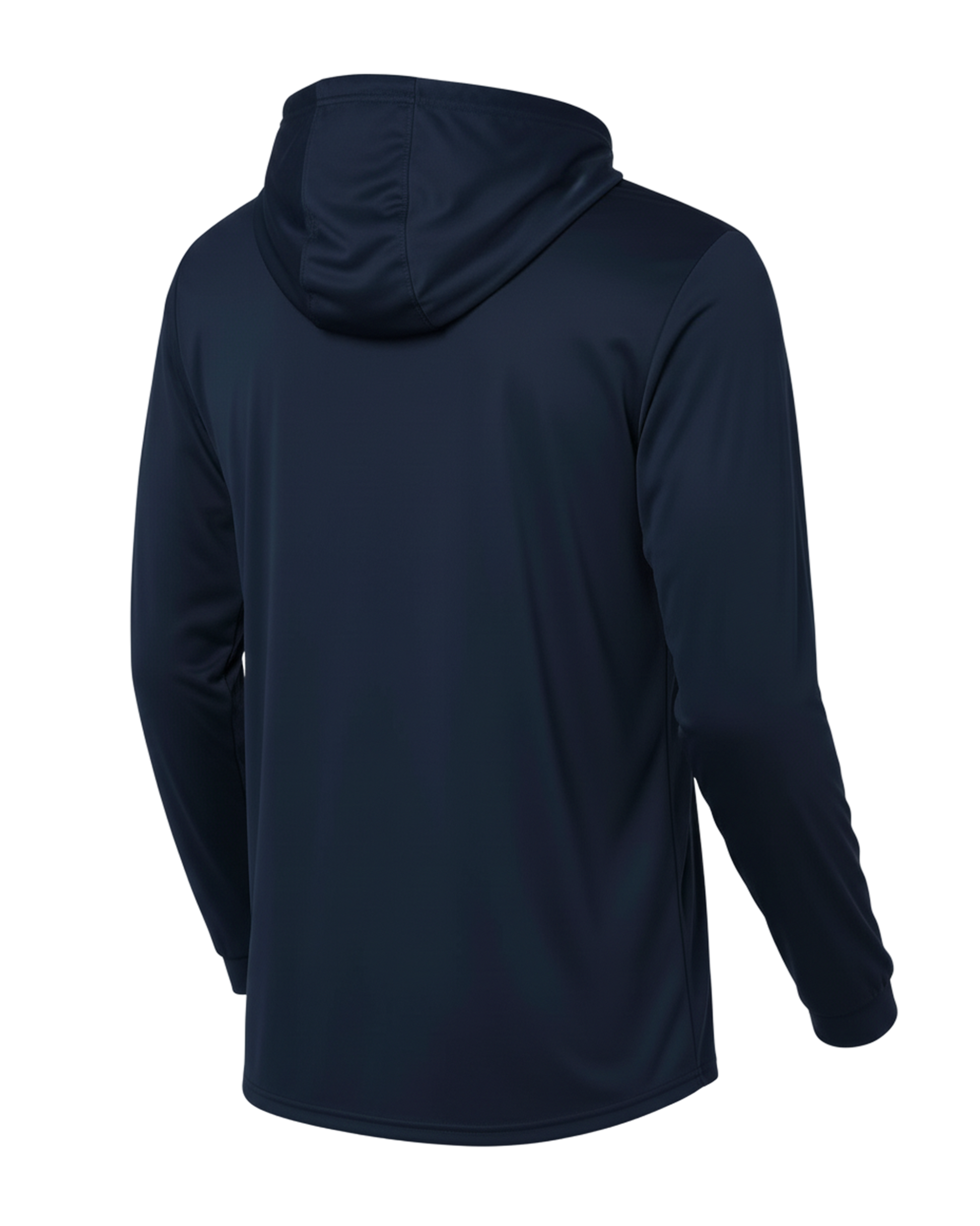 Navy Performance Hoodie — Back