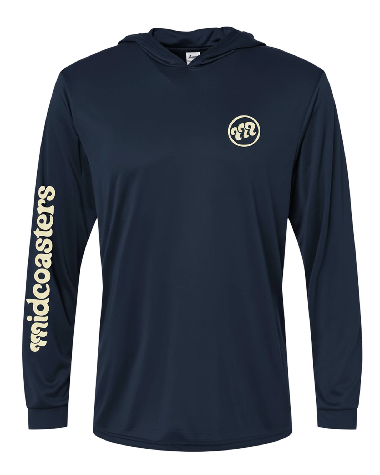 Navy Performance Hoodie — Front